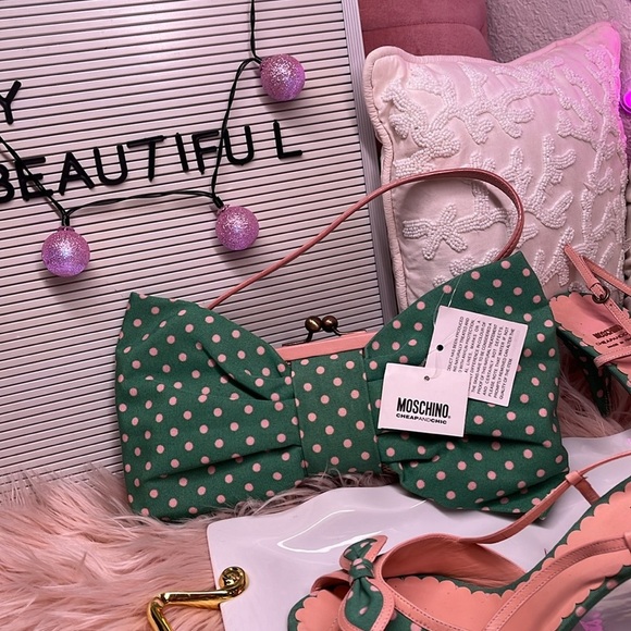 MOSCHINO VINTAGE SET Shoes & Purse - Picture 4 of 11